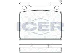 ICER 180770 - JUEGO PASTILLAS DE FRENO