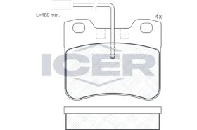 ICER 180788202 - JUEGO PASTILLAS DE FRENO