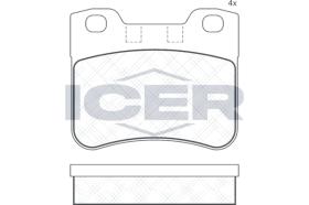 ICER 180788204 - JUEGO PASTILLAS DE FRENO