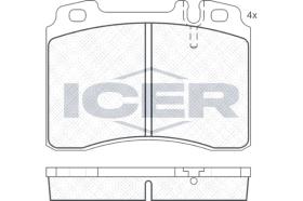 ICER 180861200 - JUEGO PASTILLAS DE FRENO