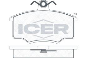 ICER 180865 - JUEGO PASTILLAS DE FRENO