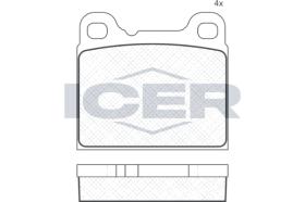 ICER 180890 - JUEGO PASTILLAS DE FRENO