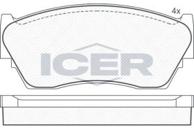 ICER 180937 - JUEGO PASTILLAS DE FRENO