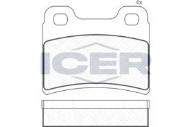 ICER 180938 - JUEGO PASTILLAS DE FRENO