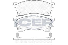ICER 180971204 - JUEGO PASTILLAS DE FRENO