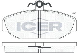 ICER 181014 - JUEGO PASTILLAS DE FRENO