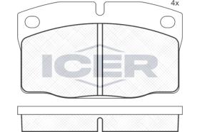 ICER 181092 - JUEGO PASTILLAS DE FRENO