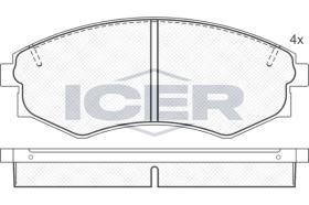 ICER 181097 - JUEGO PASTILLAS DE FRENO