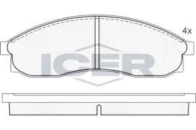 ICER 181147 - JUEGO PASTILLAS DE FRENO