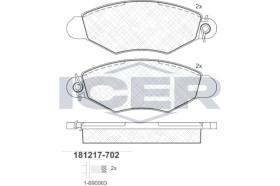 ICER 181217702 - JUEGO PASTILLAS DE FRENO