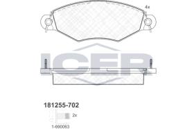 ICER 181255702 - JUEGO PASTILLAS DE FRENO