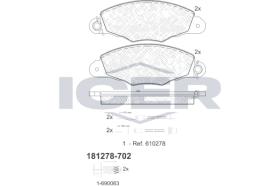 ICER 181278702 - JUEGO PASTILLAS DE FRENO
