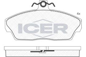 ICER 181332 - JUEGO PASTILLAS DE FRENO
