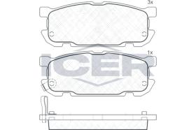 ICER 181541 - JUEGO PASTILLAS DE FRENO