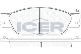 ICER 181545 - JUEGO PASTILLAS DE FRENO