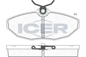 ICER 181546 - JUEGO PASTILLAS DE FRENO
