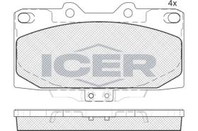 ICER 181733203 - JUEGO PASTILLAS DE FRENO