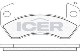 ICER 181873 - JUEGO PASTILLAS DE FRENO