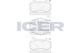 ICER 181879203 - JUEGO PASTILLAS DE FRENO
