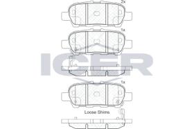 ICER 181901203 - JUEGO PASTILLAS DE FRENO