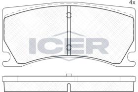 ICER 182041 - JUEGO PASTILLAS DE FRENO