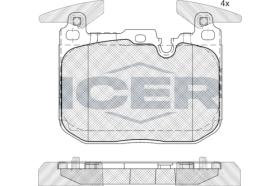 ICER 182093200 - JUEGO PASTILLAS DE FRENO