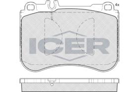 ICER 182194 - JUEGO PASTILLAS DE FRENO
