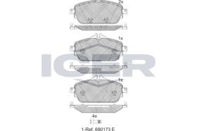 ICER 182212 - JUEGO PASTILLAS DE FRENO