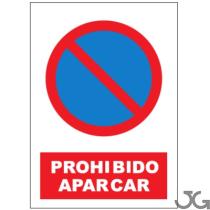 Julio García SP88540X30 - SEñAL -PROHIBIDO APARCAR  - PE 40X30CM