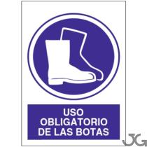 Julio García SO801A4 - SEñAL -USO OBLIGATORIO DE LAS BOTAS  - PE 21X29CM