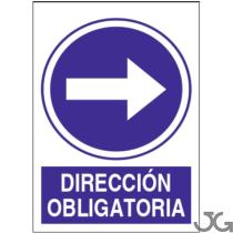 Julio García SO822A4 - SEñAL -DIRECCIóN OBLIGATORIA DERECHA  - PE 21X29CM