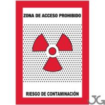 Julio García RA19A4 - SEÑAL RADIACION - ZONA ACCESO PROHIBIDO 29X21CM