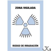 Julio García RA02A4 - SEÑAL RADIACION - ZONA VIGILADA RIESGO IRRADIACION 29X21CM