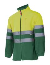 Velilla P183-110-L- - CHAQUETA POLAR BICOLOR ALTA VISIBILIDAD SERIE 183