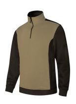 Velilla P105703-46/0-L- - SUDADERA BICOLOR CON MEDIA CREMALLERA SERIE 105703