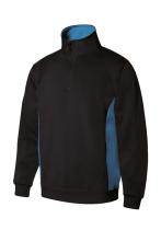 Velilla P105704-0/5-L- - SUDADERA BICOLOR CON MEDIA CREMALLERA SERIE 105704