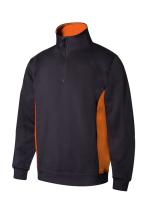 Velilla P105704-61/16L- - SUDADERA BICOLOR CON MEDIA CREMALLERA SERIE 105704