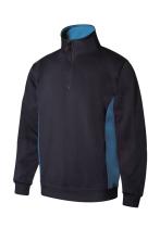 Velilla P105704-61/5-L- - SUDADERA BICOLOR CON MEDIA CREMALLERA SERIE 105704