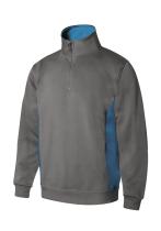 Velilla P105704-8/5-L- - SUDADERA BICOLOR CON MEDIA CREMALLERA SERIE 105704