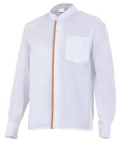 Velilla VPLISTAN-7/22-L- - CAMISA CUELLO MAO M/L CON VIVO SERIE PLISTAN