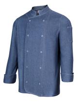 Velilla P405207-64-L- - CHAQUETA DE COCINA DENIM CON AUTOMATICOS SERIE 405207