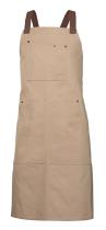 Velilla P404211B-46/49U- - DELANTAL PETO CANVAS BICOLOR SERIE 404211B
