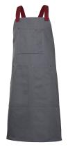 Velilla P404211B-8/18-U- - DELANTAL PETO CANVAS BICOLOR SERIE 404211B