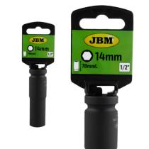 Jbm 14737 - VASO DE IMPACTO LARGO HEX. 1/2" 14MM