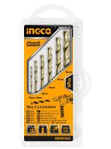 Ingco AKDB1065 - JUEGO BROCAS 6 PCS HSS