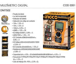Ingco DM7502 - MULTIMETRO DIGITAL
