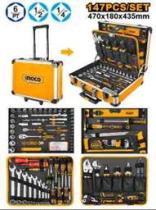Ingco HKTHP21471 - MALETA HERRAMIETAS C/RUEDAS 147 PCS