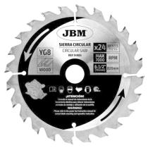 Jbm 14985 - HOJA DE SIERRA CIRCULAR 24T 165MM PARA MADERA PARA REF. 6000