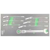 Jbm 15216 - LLAVE COMBINADA ARTICULADA CON TRINQUETE 8MM - ACABADO BRILL