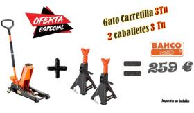 Promos/Packs PORTA0003 - Gato Carretilla 3 Tn.+2 Caballetes 3Tn.